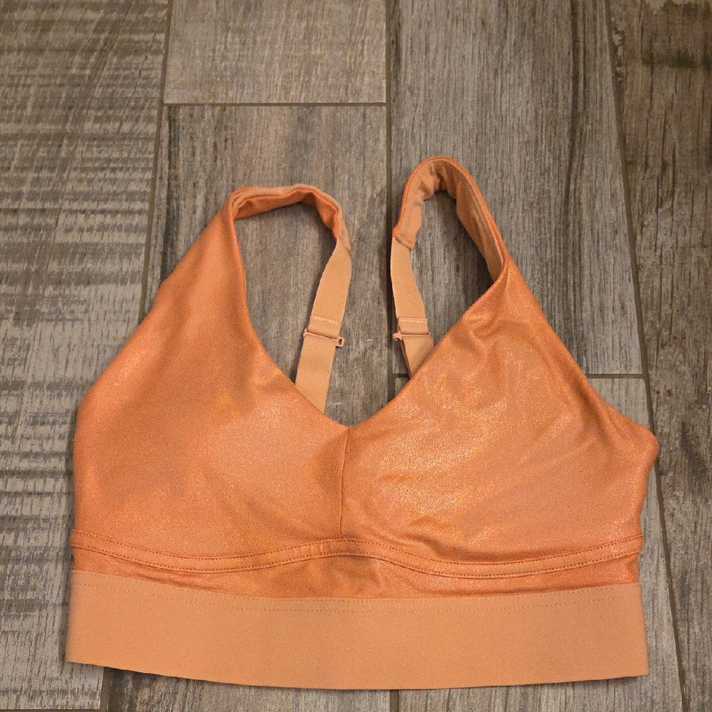 Women's  Fabletics Shimmering Peach Sports Bra